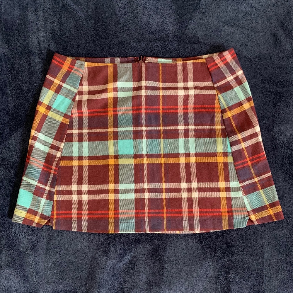 Colorful Plaid Skirt